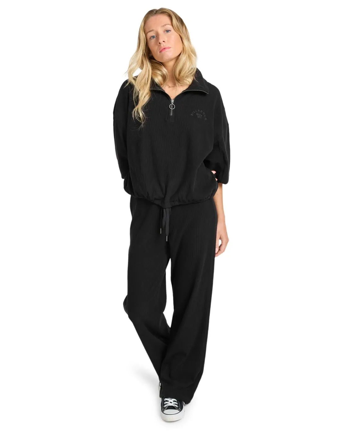 Billabong Keep It Straight pantaloni donna Pebble Nero