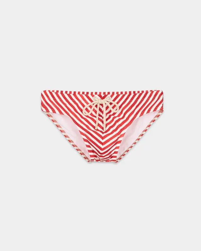 Mosso Sunwear Wave slip mare rosso a righe