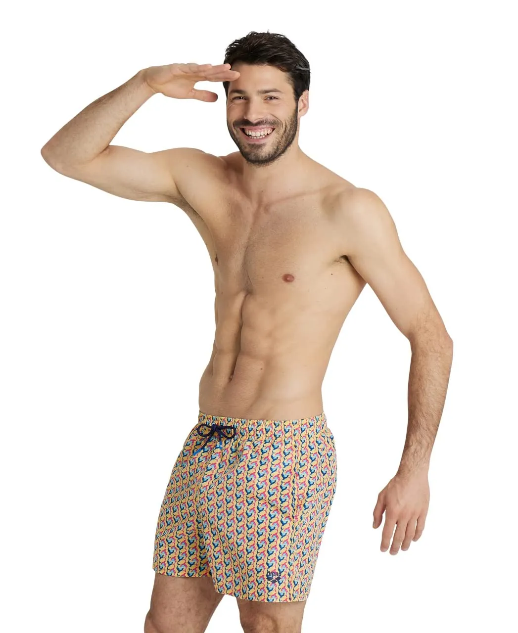 Arena Allover boxer mare uomo White Multi taglia L