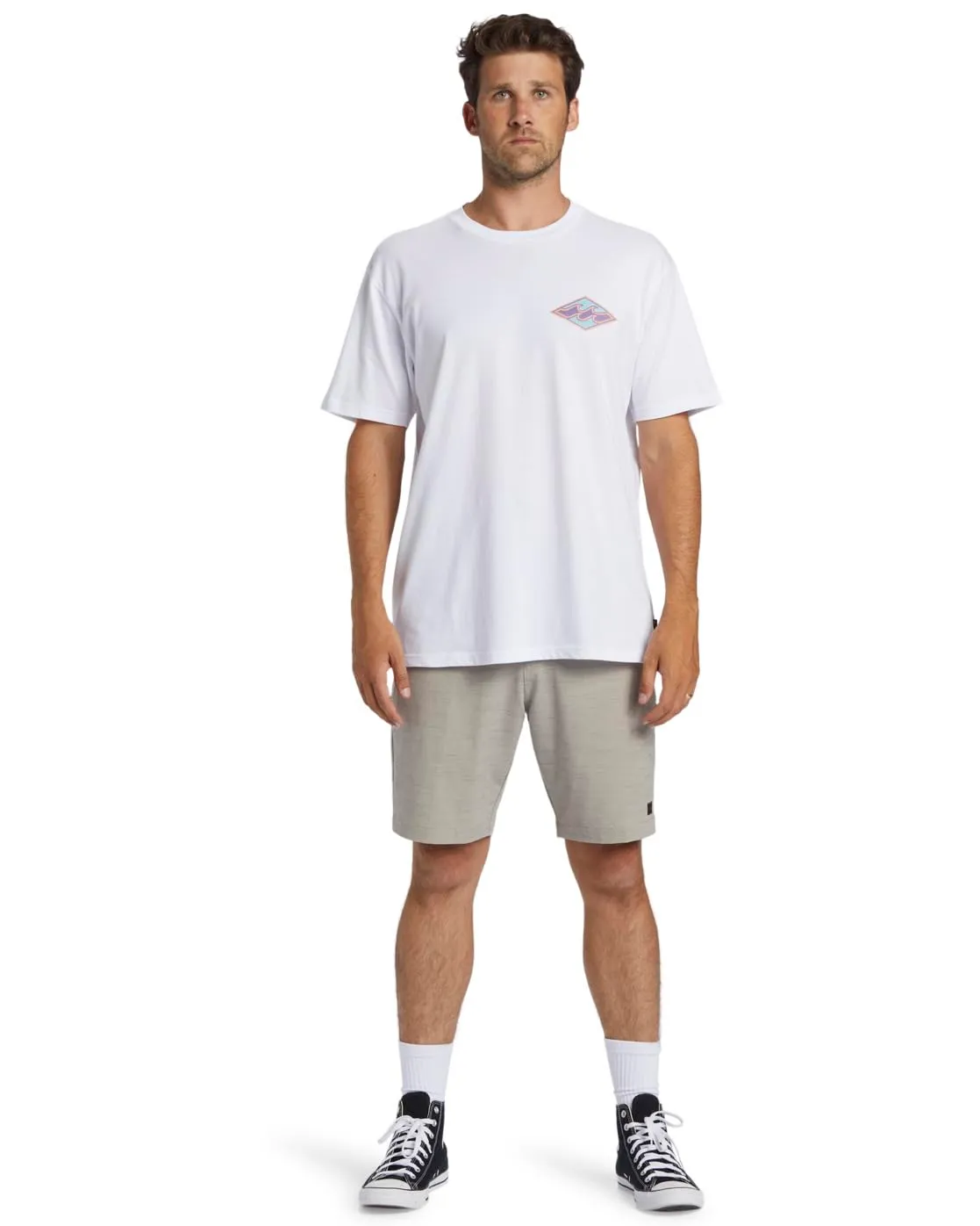 Billabong Crayon Wave SS t-shirt uomo Coastal lavaggio soft