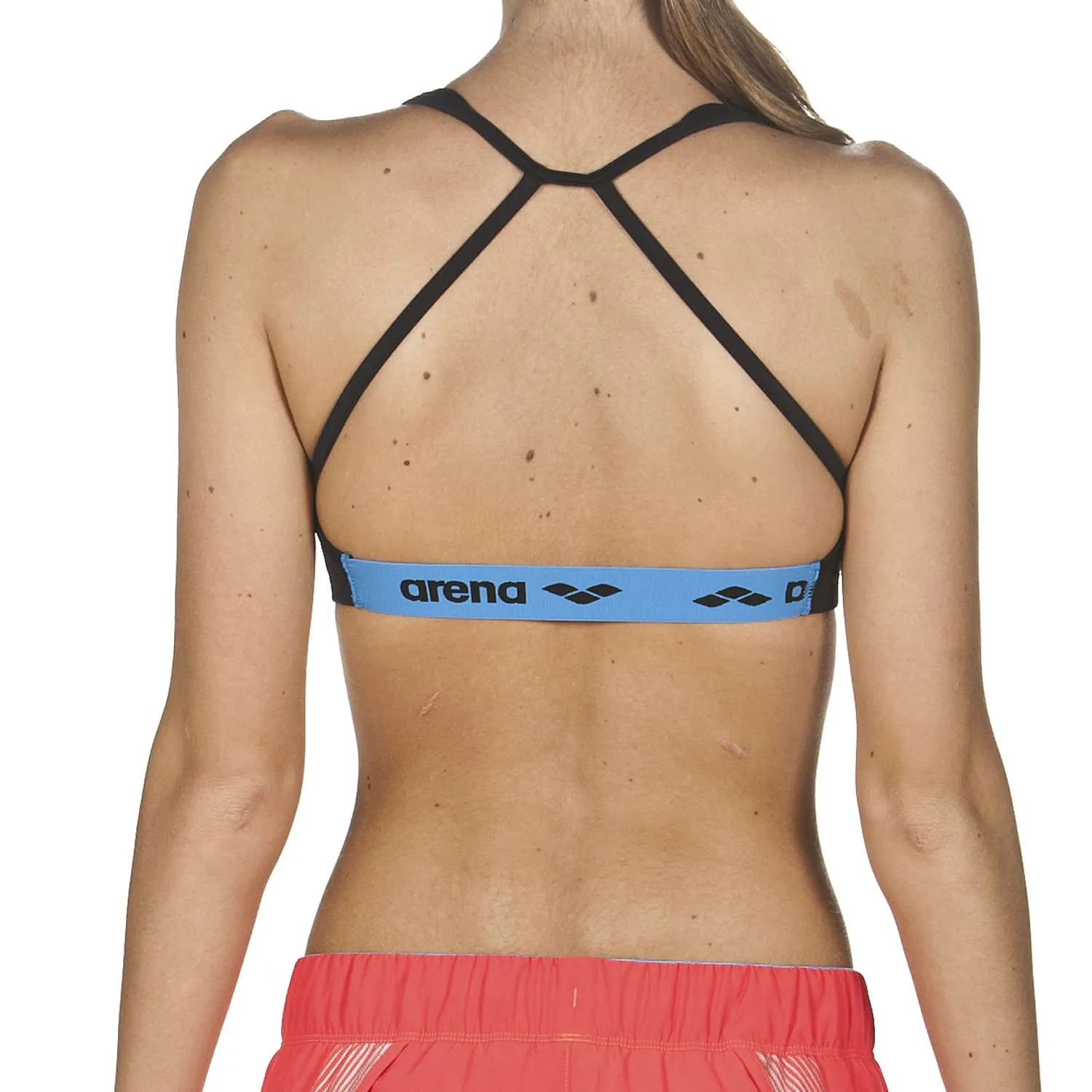 Arena Gym Solid reggiseno sportivo nero sostegno medio