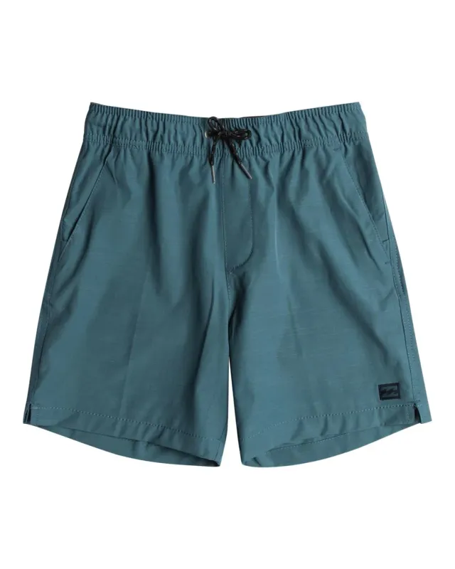 Billabong Crossfire Elastic Solid 15 Boardshort 10 Anni Blu