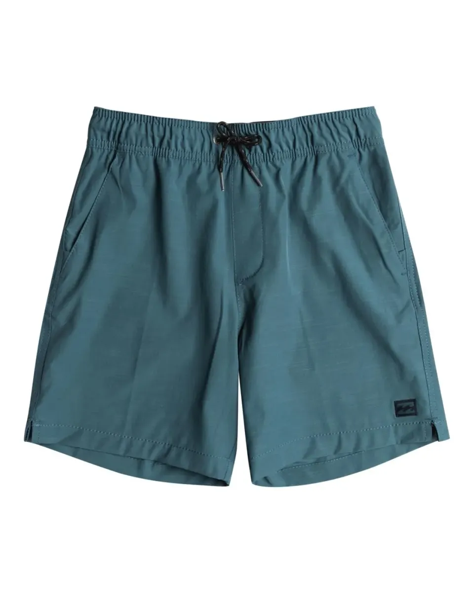 Billabong Crossfire Elastic Solid 15 Boardshort 10 Anni Blu