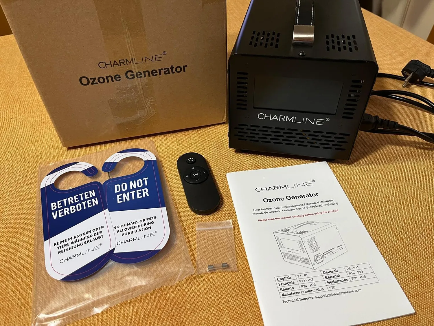 Charmline Classico generatore ozono nero 60000 mg/h