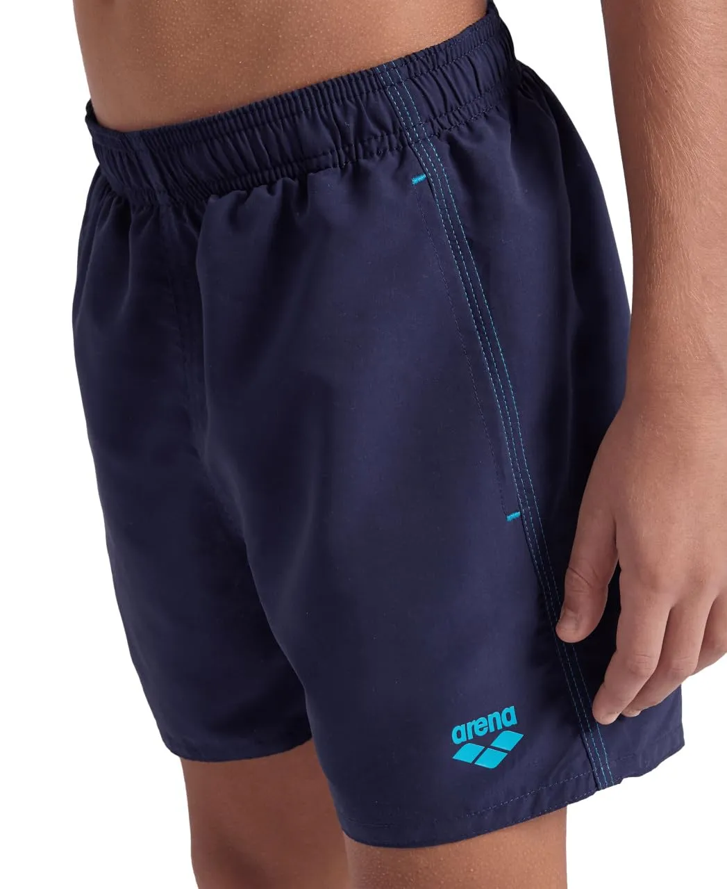 Arena Beach Boxer Solid R Costume Bimbo Navy-Turquoise