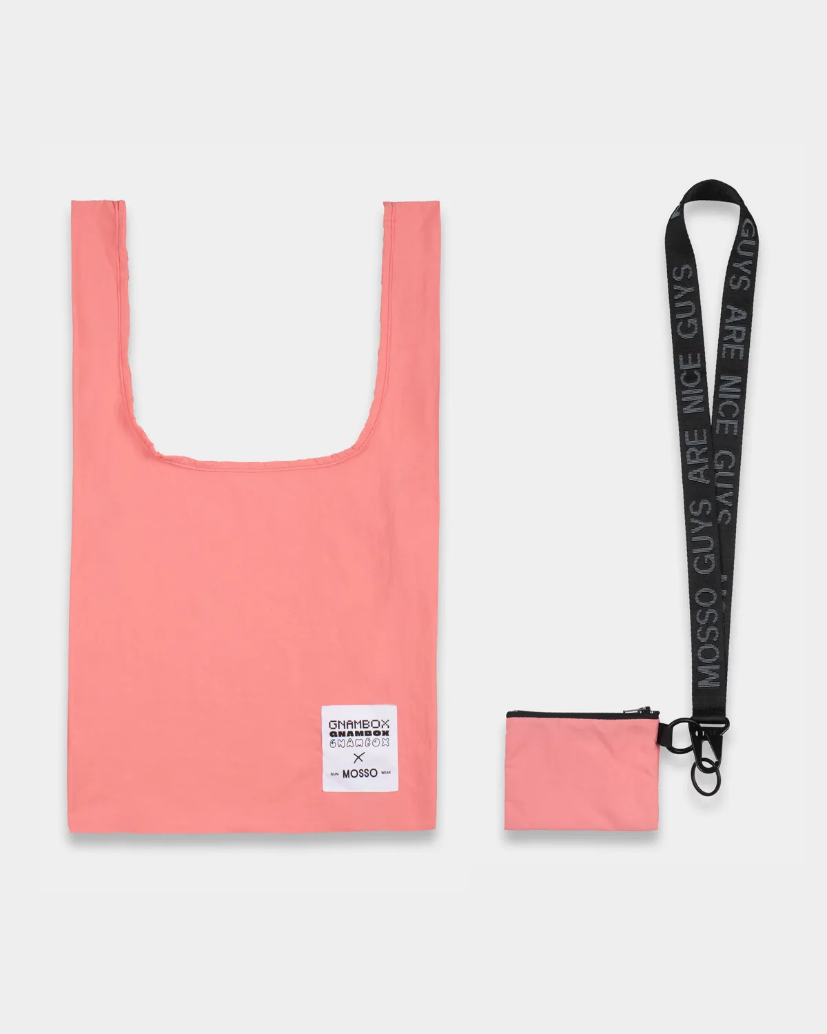 Mosso Sunwear Gnambox pochette collo rosa jacquard