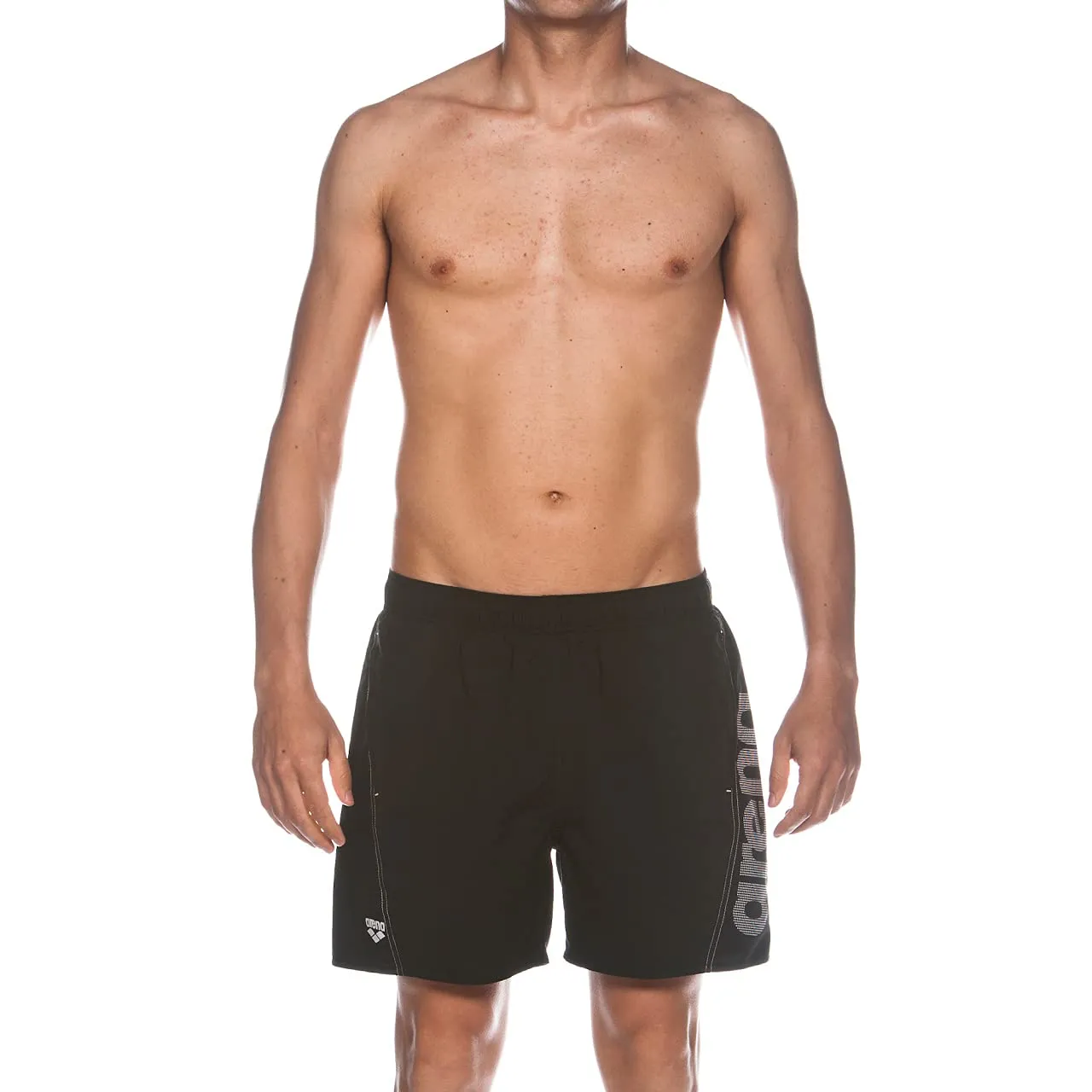 Arena Logo boxer mare uomo nero black-white asciugatura rapida