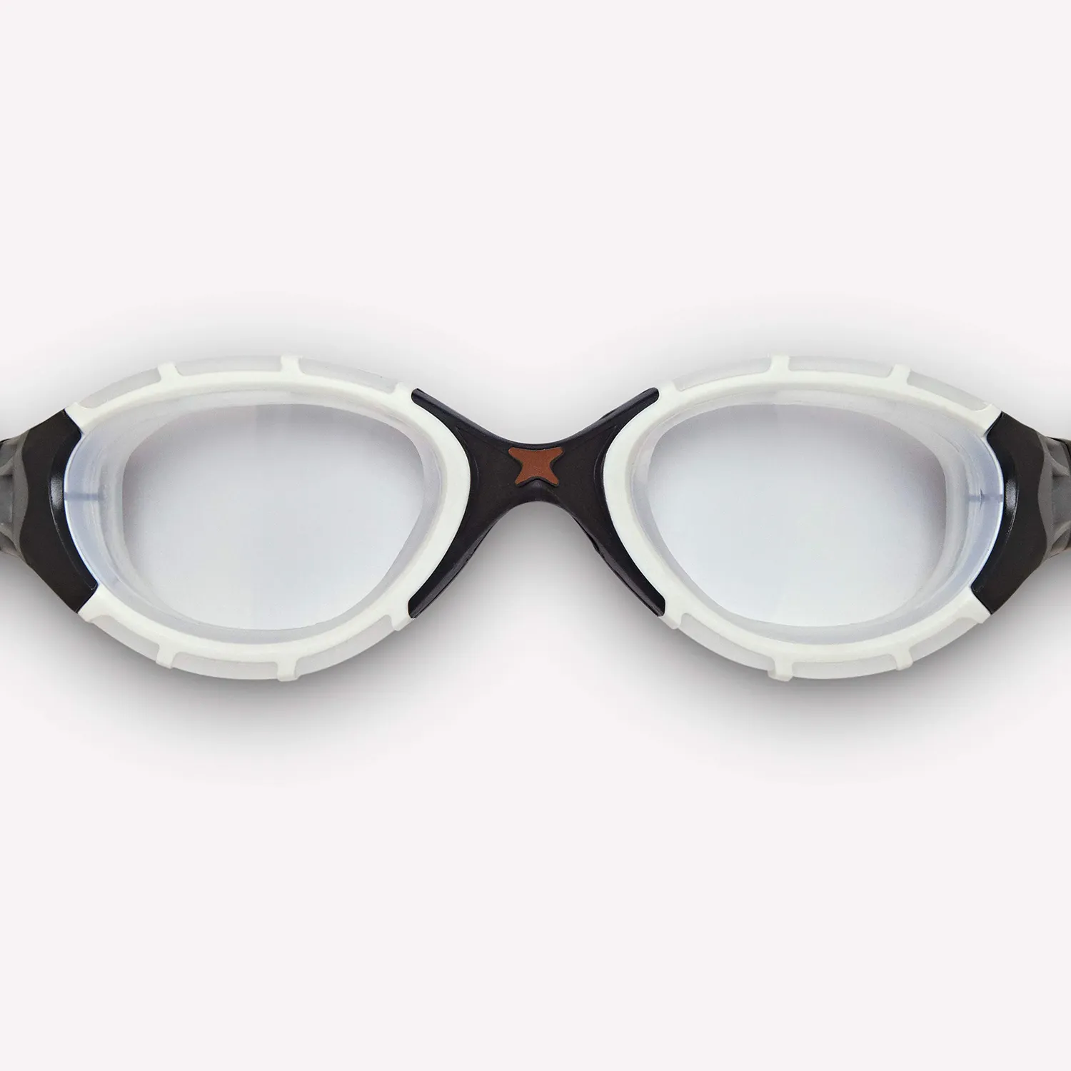 Zoggs Predator Flex occhialini nuoto nero grigio lenti fumé