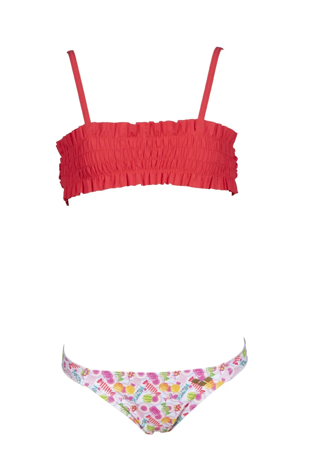Arena Sweetie Jr Bandeau bikini bambina rosa 9 anni