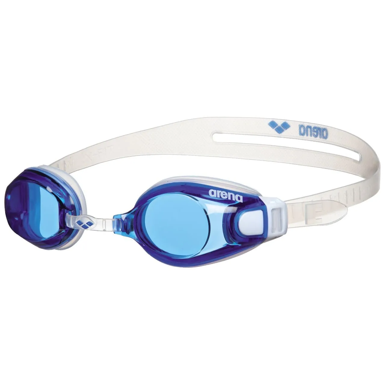 Arena Zoom X-Fit occhialini nuoto blu-trasparente antiappannamento