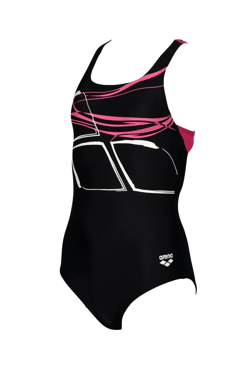 Arena Swim Pro Logo costume intero bambina piscina