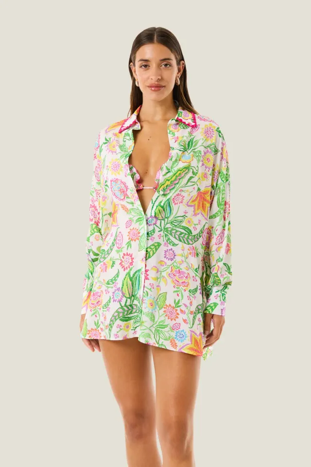4 Giveness Flowers Colors camicia donna var. unica SM