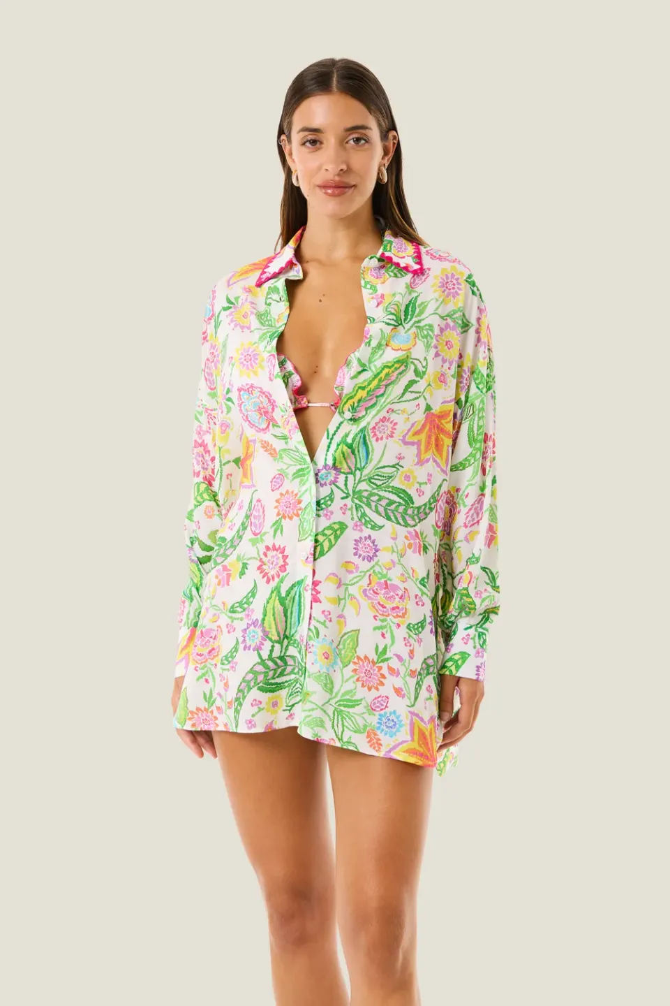 4 Giveness Flowers Colors camicia donna var. unica SM