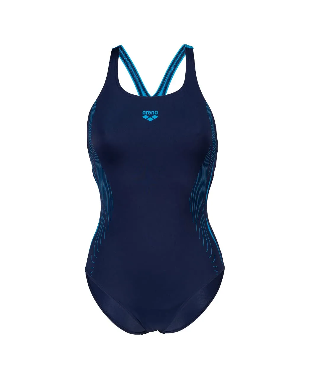 Arena Swim Pro Back Graphic LB costume intero navy-turchese cloro