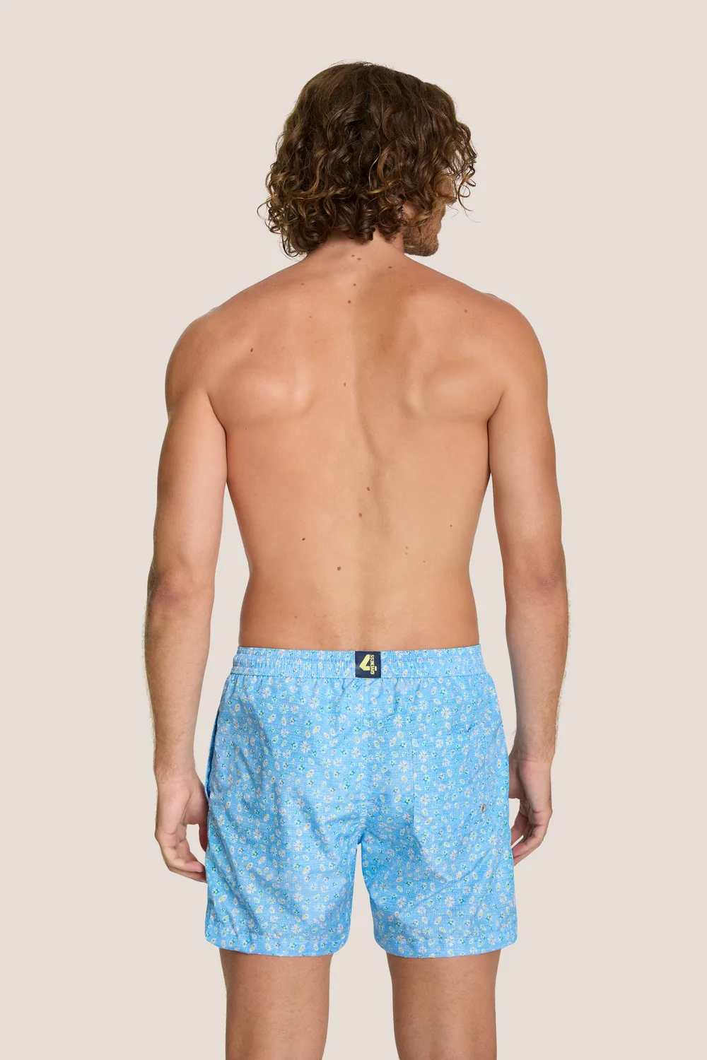 4 Giveness Margherite boxer mare azzurro fantasia fiori