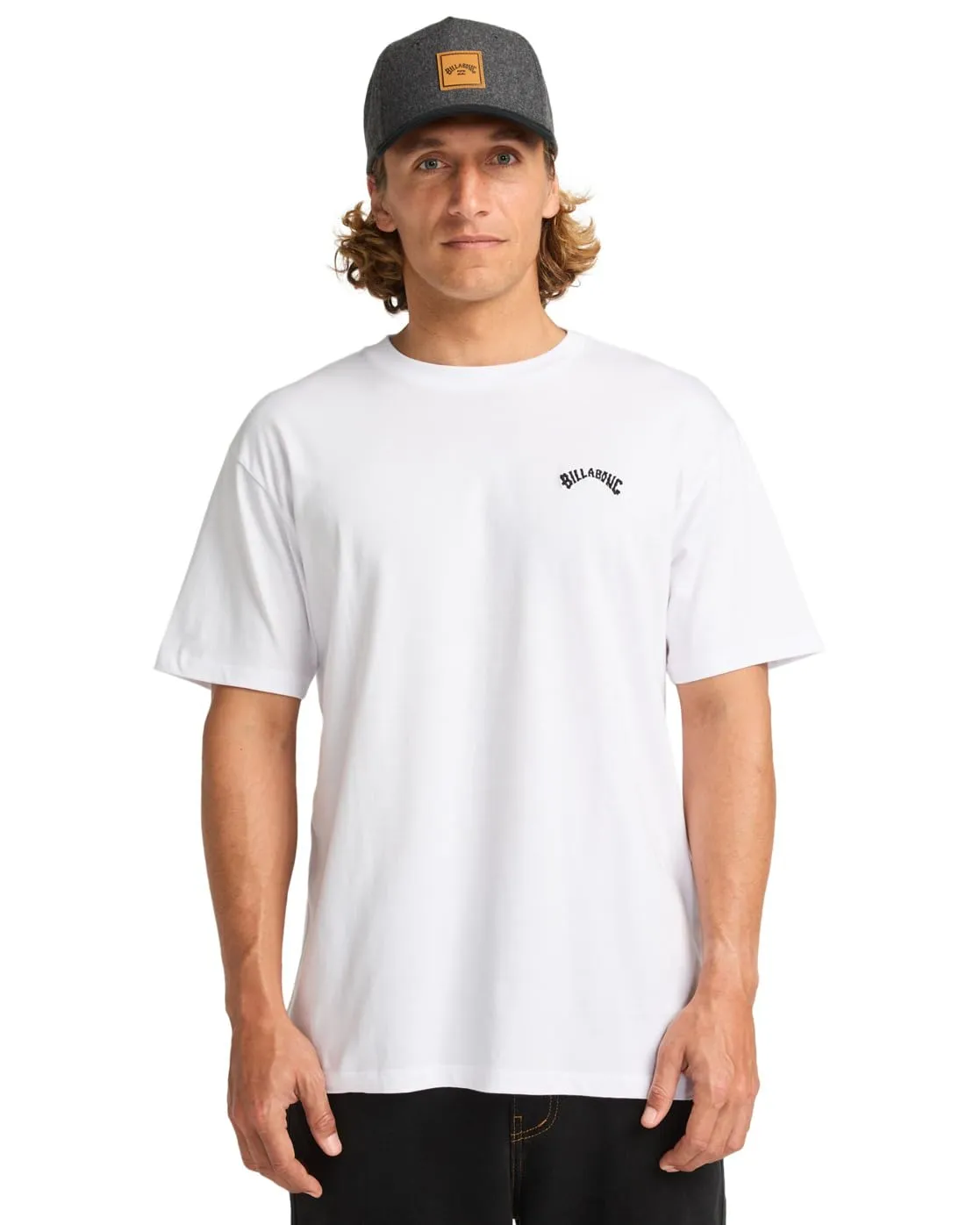 Billabong Arch Crew SS T-Shirt Uomo Cotone Bianco