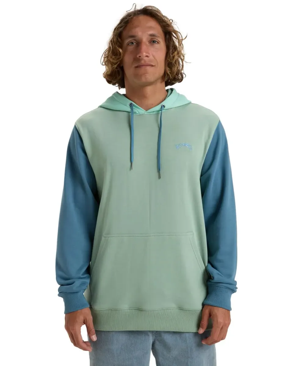 Billabong Arch Block Po Lt felpa uomo seafoam cotone