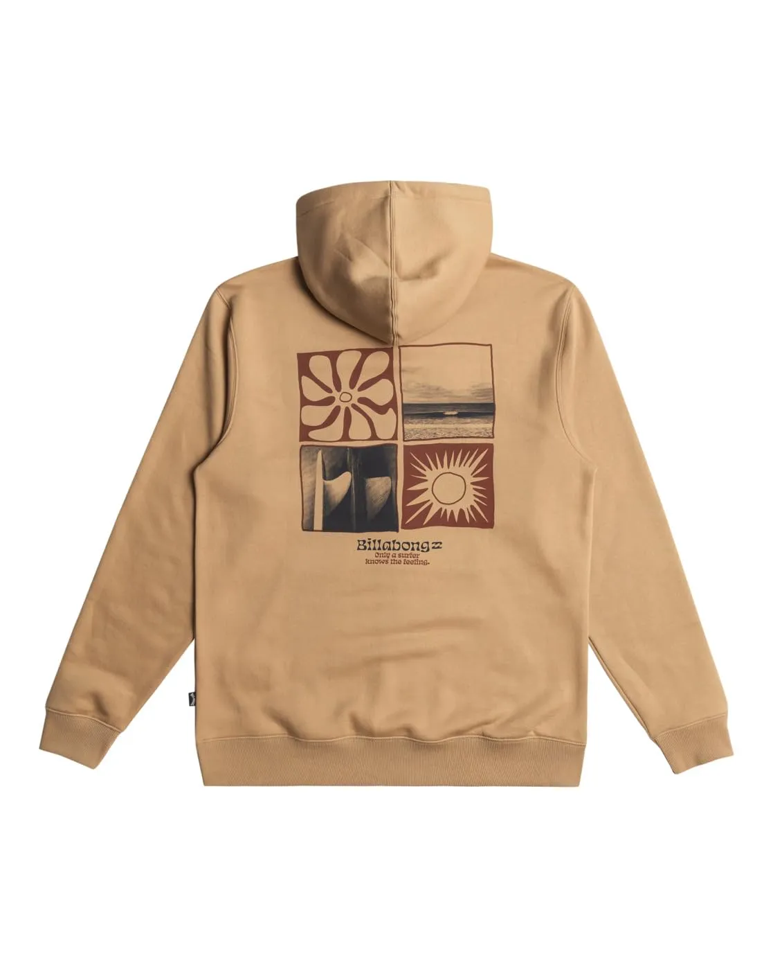 Billabong Surf Service Po felpa uomo cappuccio grigia