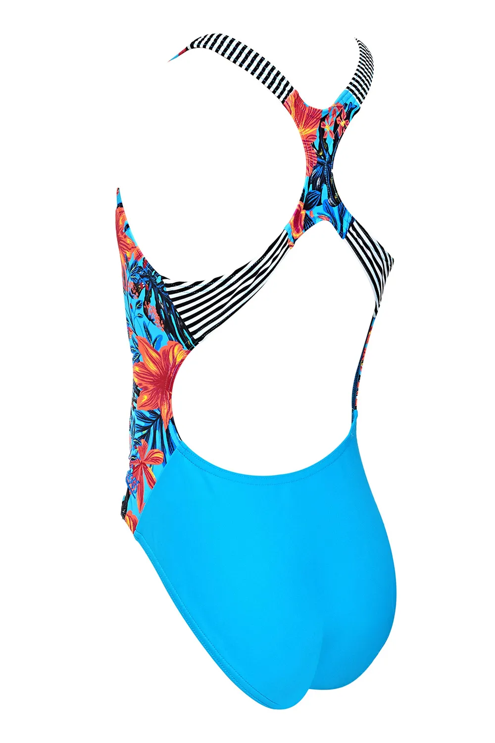 Zoggs Wunderlust Rowleeback Costume Intero Bambina Floreale Cloro