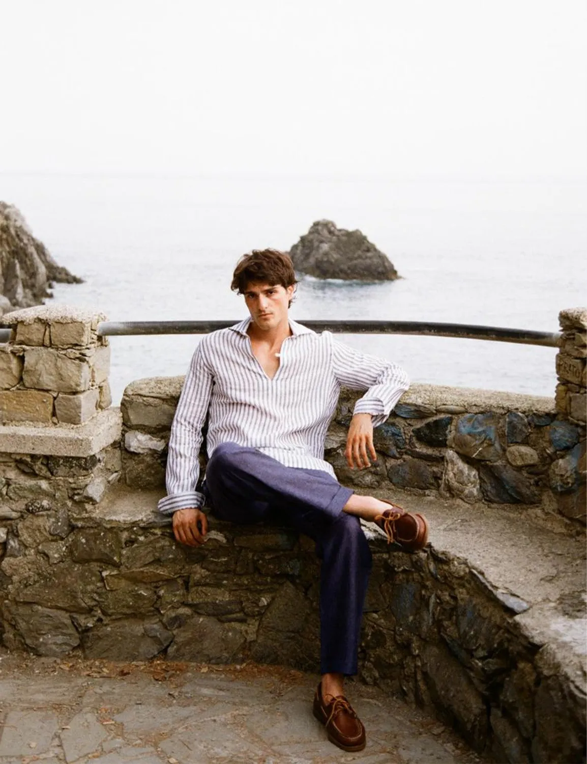 Ripa Ripa Capri Righe Larghe camicia uomo lino