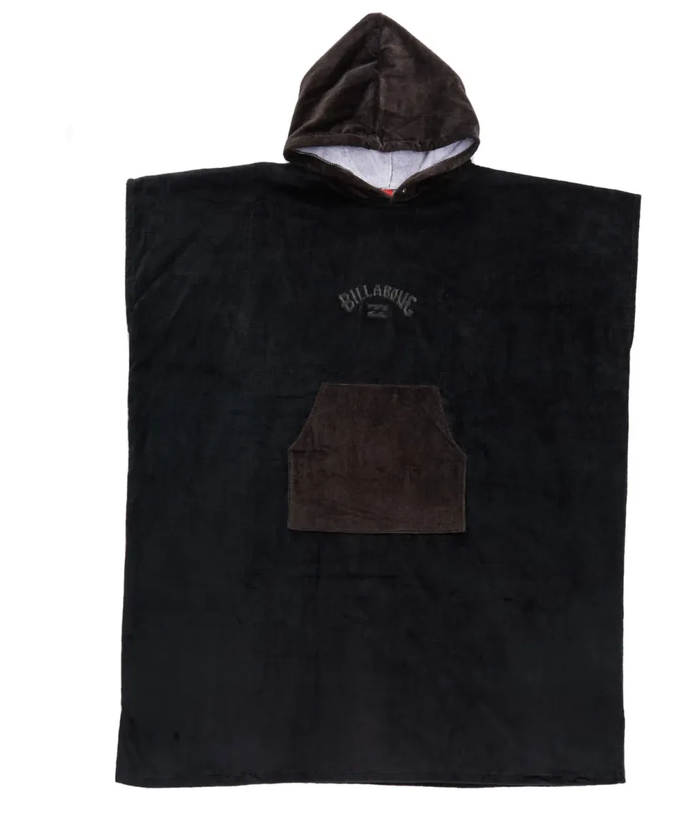 Billabong Hooded Towel poncho mare nero taglia unica cotone