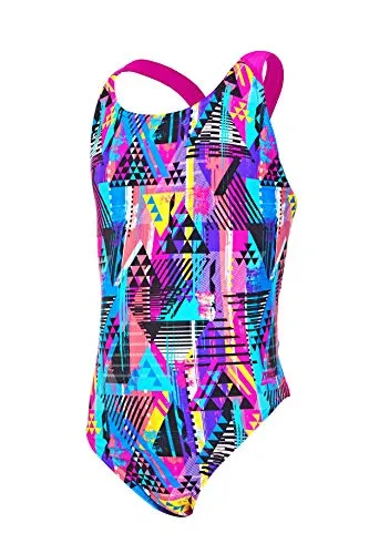 Zoggs Labrynth Flyback Costume Intero Donna 200 Ore Cloro