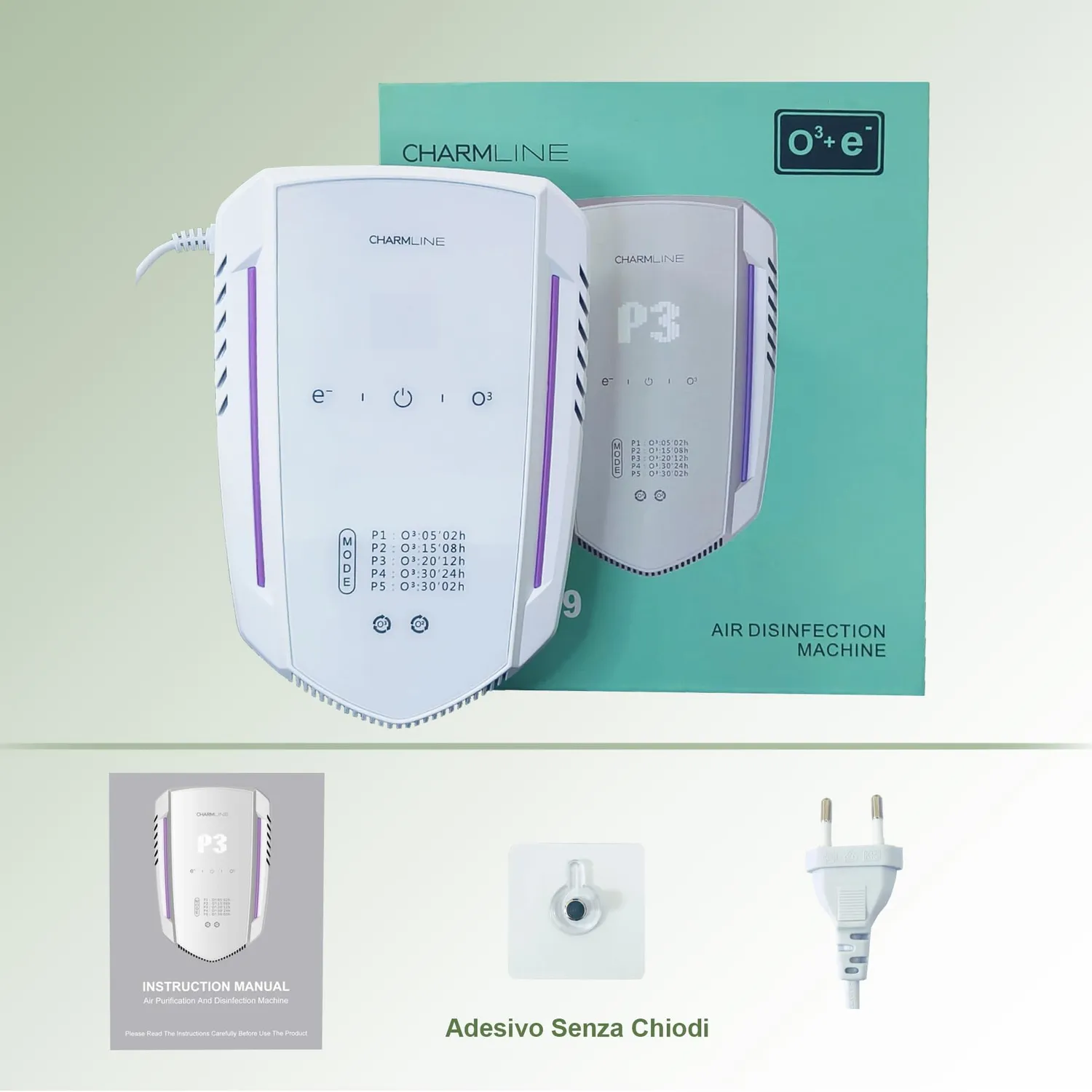 Charmline X09 purificatore aria ozono ioni 5-30 mq