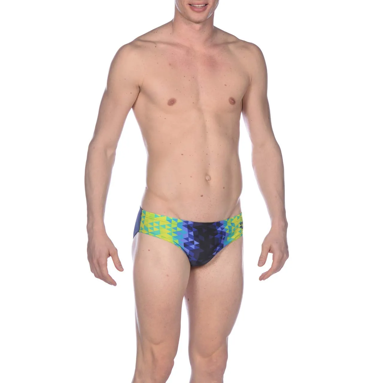 Arena Triangle Prisma slip uomo fantasia verde