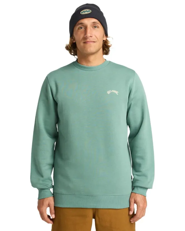 Billabong Arch CR felpa uomo nera girocollo felpato