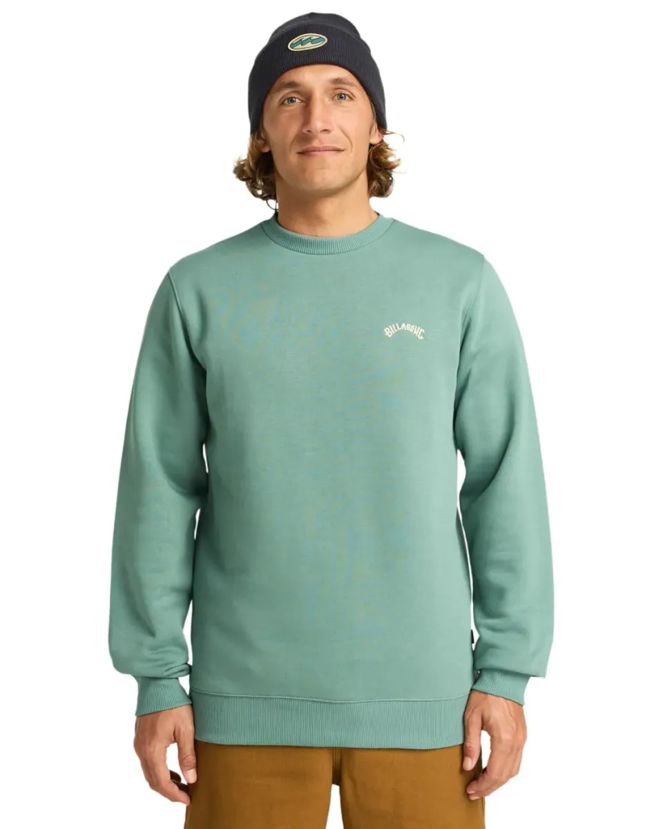 Billabong Arch CR felpa uomo nera girocollo felpato