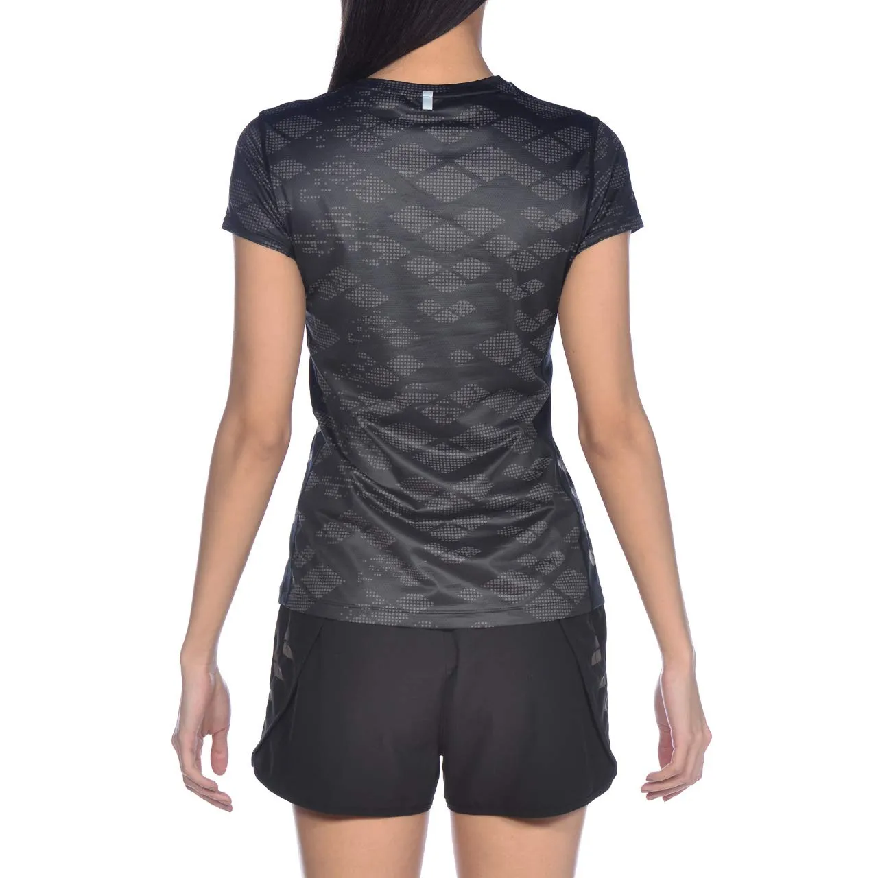 Arena Run Mesh Solid t-shirt donna sportiva maniche corte