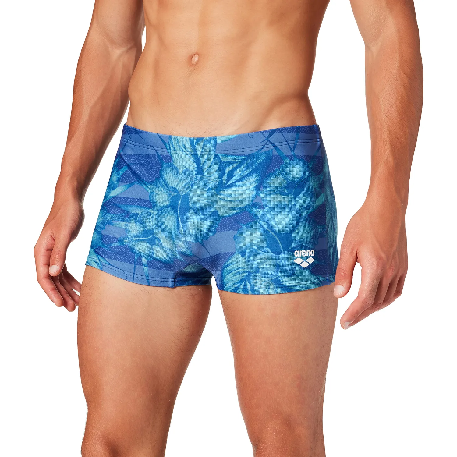 Arena Fundamentals Allover boxer uomo navy multi corto