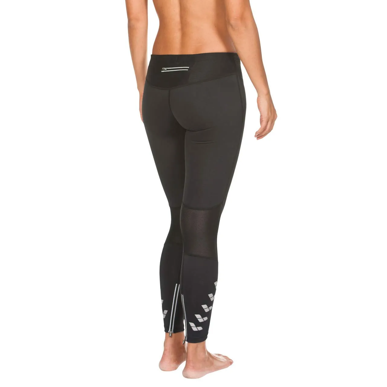 Arena Run Long Tights leggings corsa donna neri