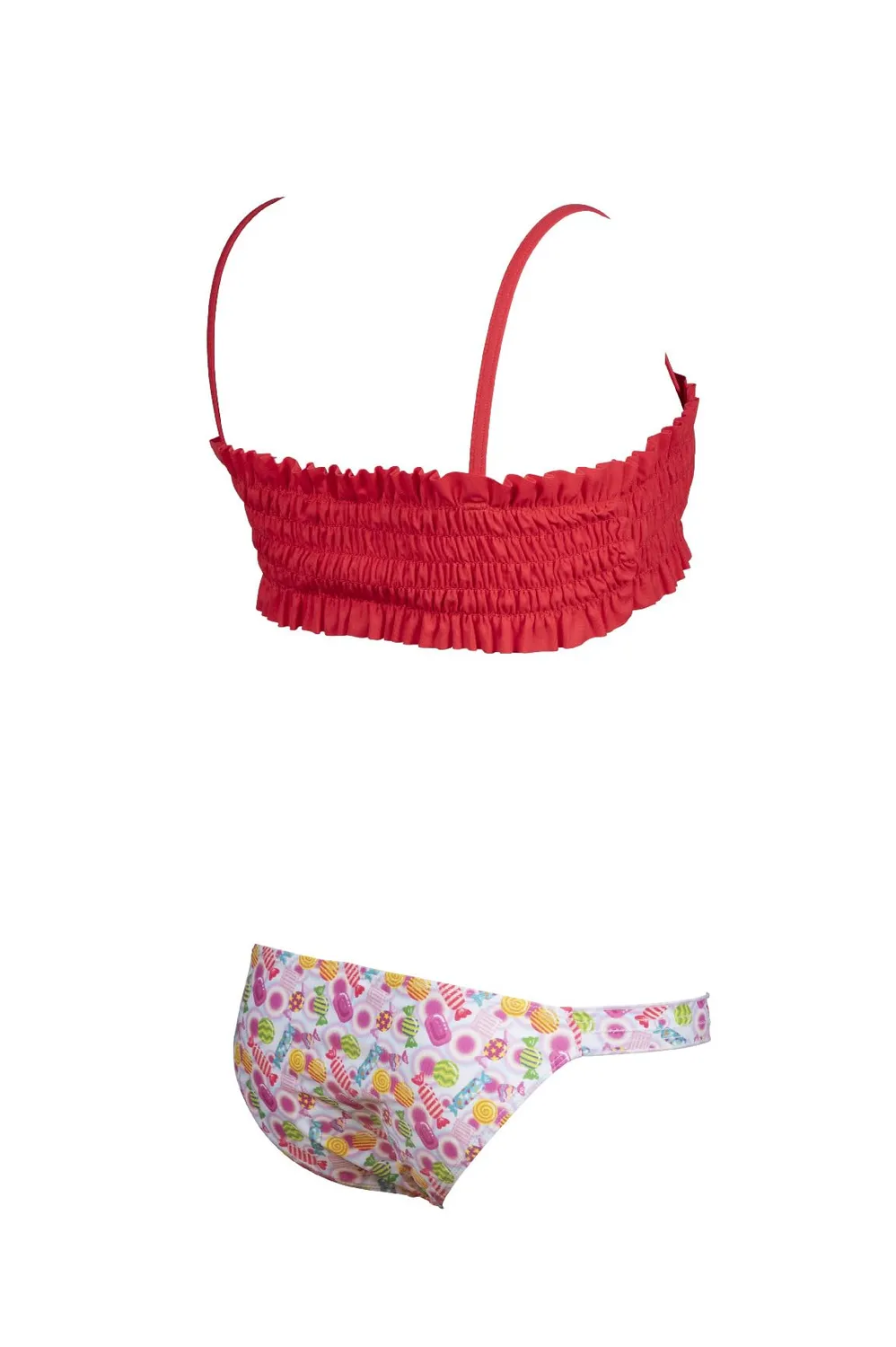 Arena Sweetie Jr Bandeau bikini bambina rosa 9 anni