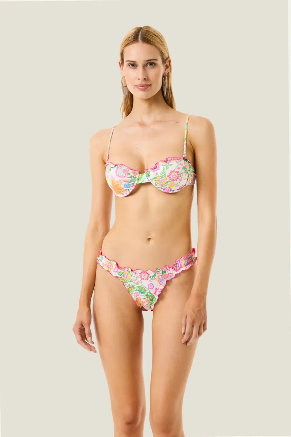 4 Giveness Flowers Colors bikini balconcino floreale