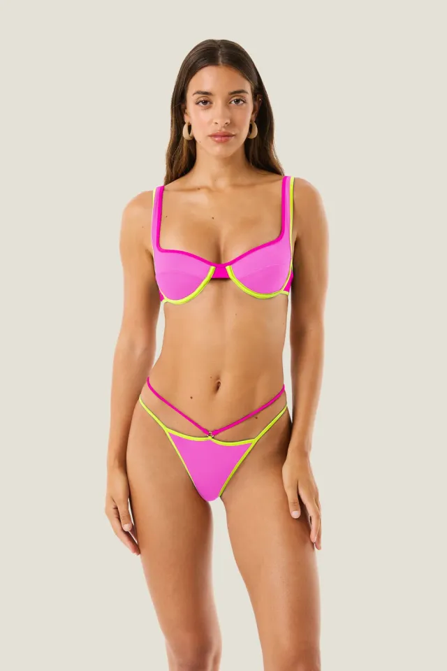 4 Giveness Shiny Colors bikini balconcino rosa S