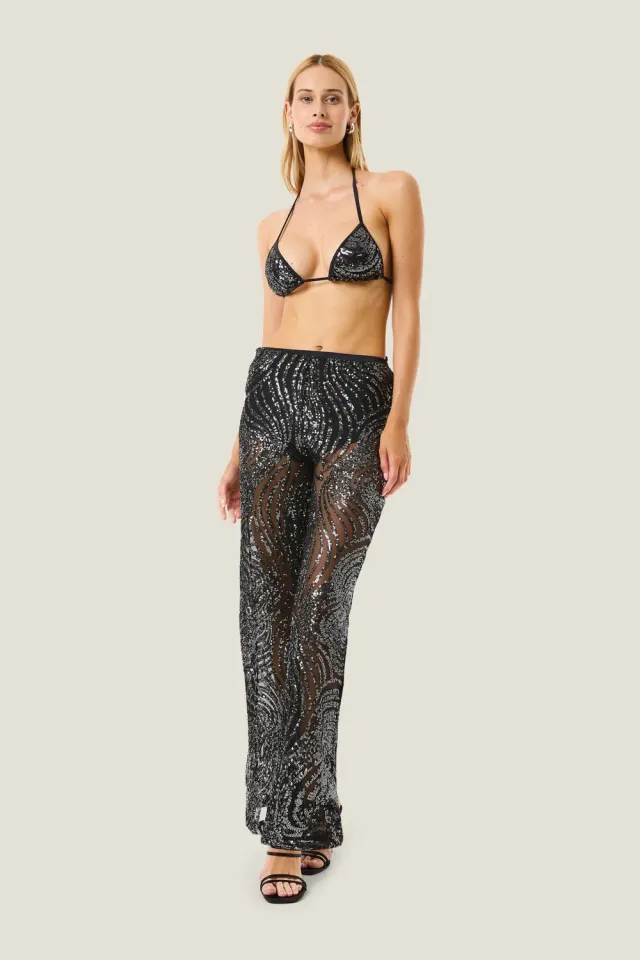 4 Giveness Luxury pantalone paillettes donna variante unica
