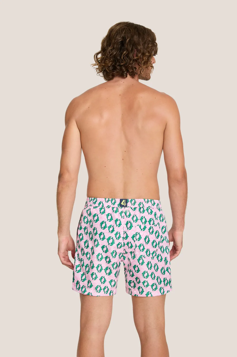 4 Giveness Dolphins short mare uomo corto rosso