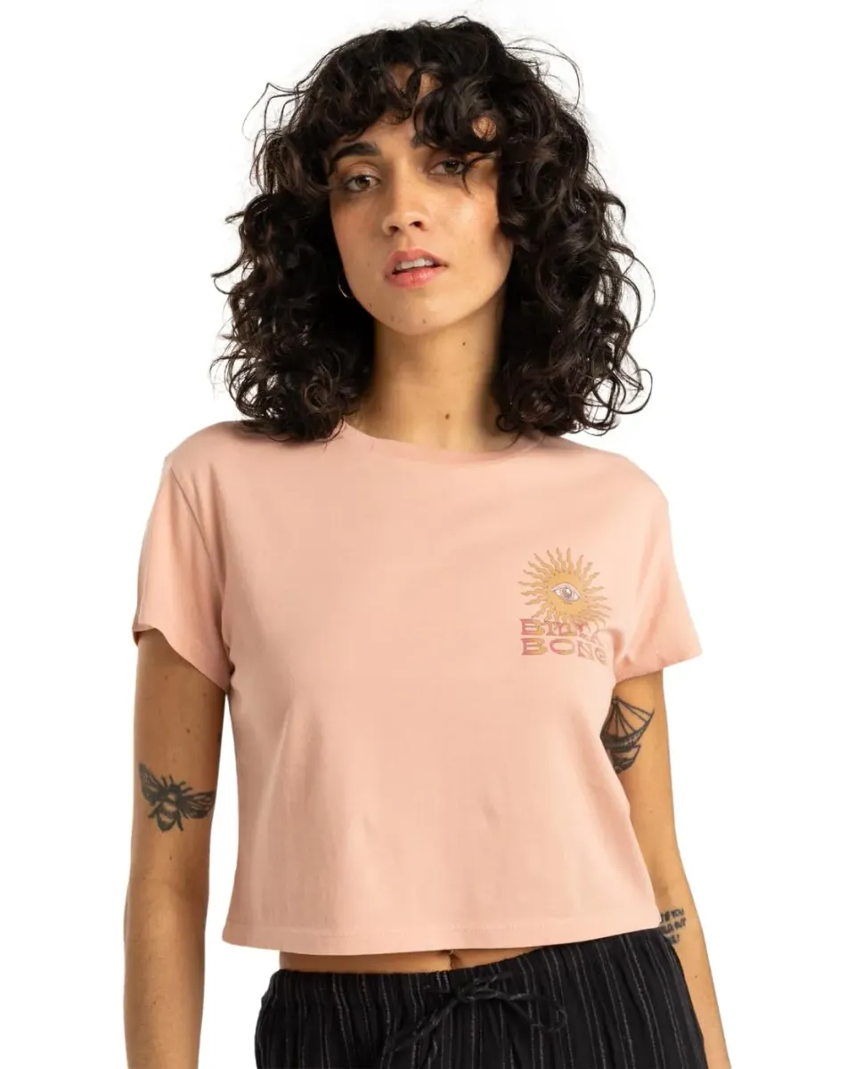 Billabong Vibes Around t-shirt donna L cotone bianca
