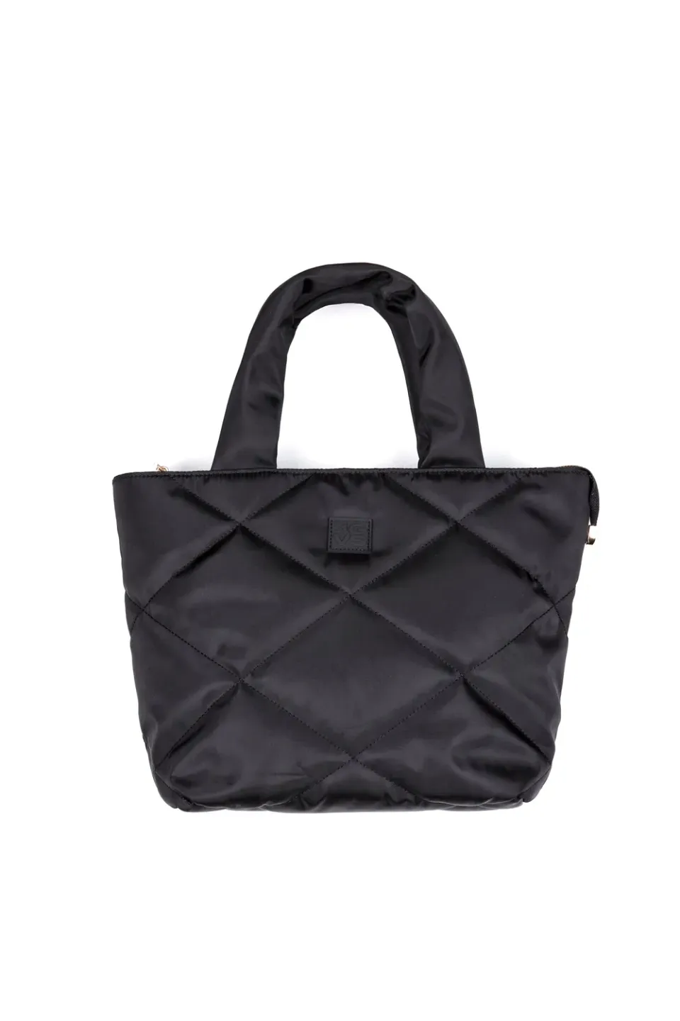 4 Giveness Big Quilt borsa nylon nera trapuntata