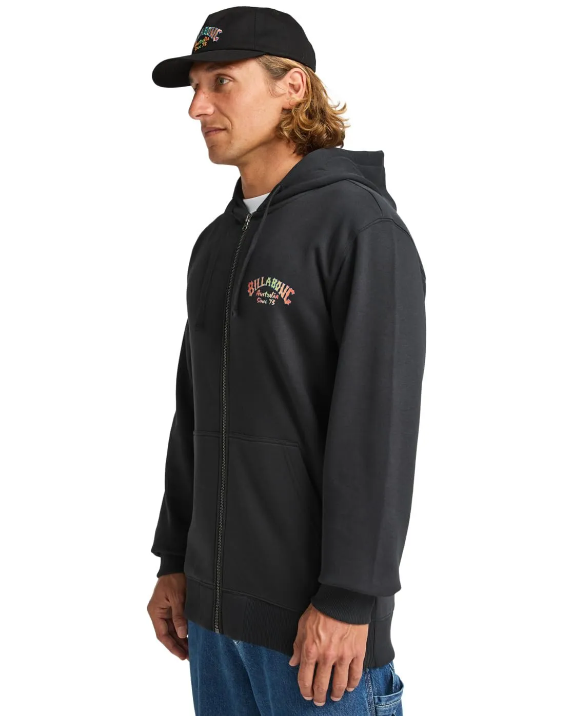 Billabong Foundation ZH felpa uomo nero con cappuccio