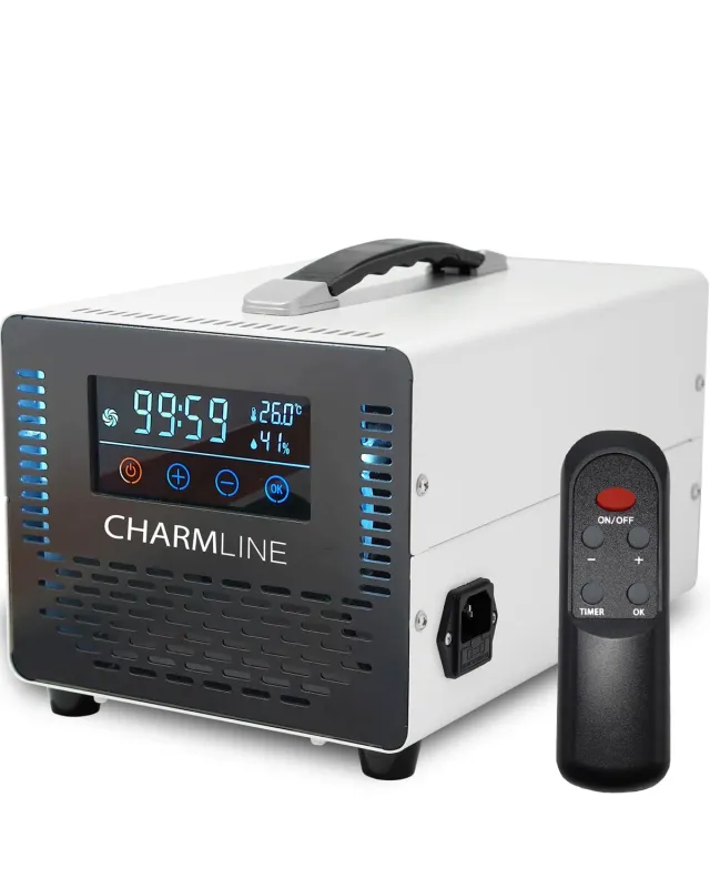 Charmline ozonizzatore 60000mg/h bianco telecomando 500mq