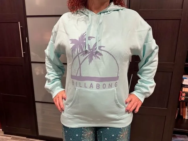 Billabong Palm Isle Hoodi felpa donna L cappuccio