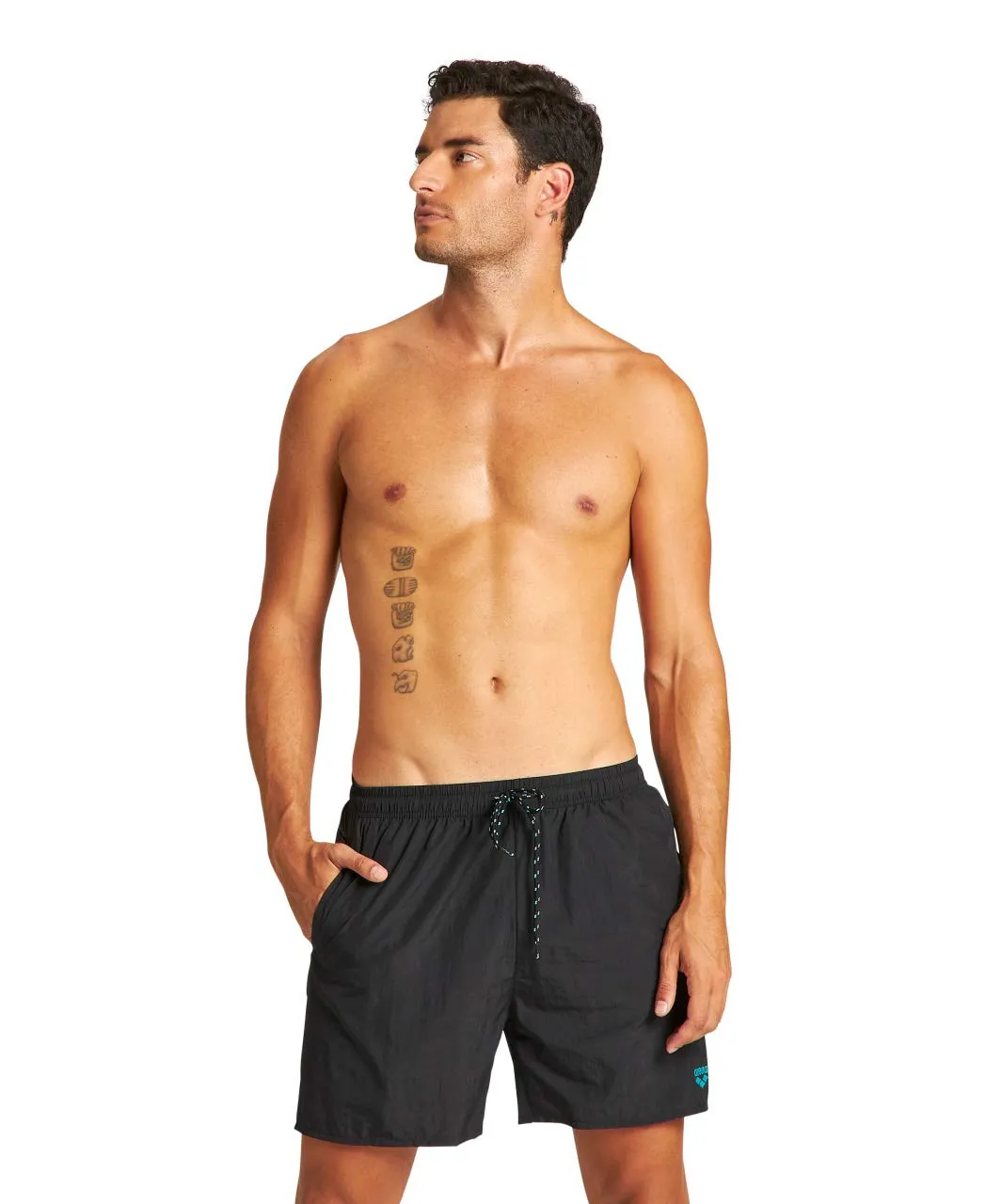 arena Icons Boxer costume mare uomo verde navy soft