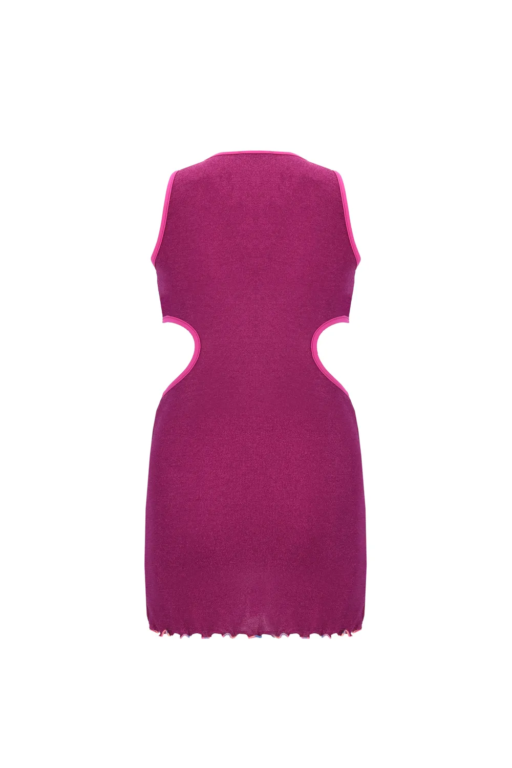 4Giveness Lurex vestito mare bimba canotta fuxia