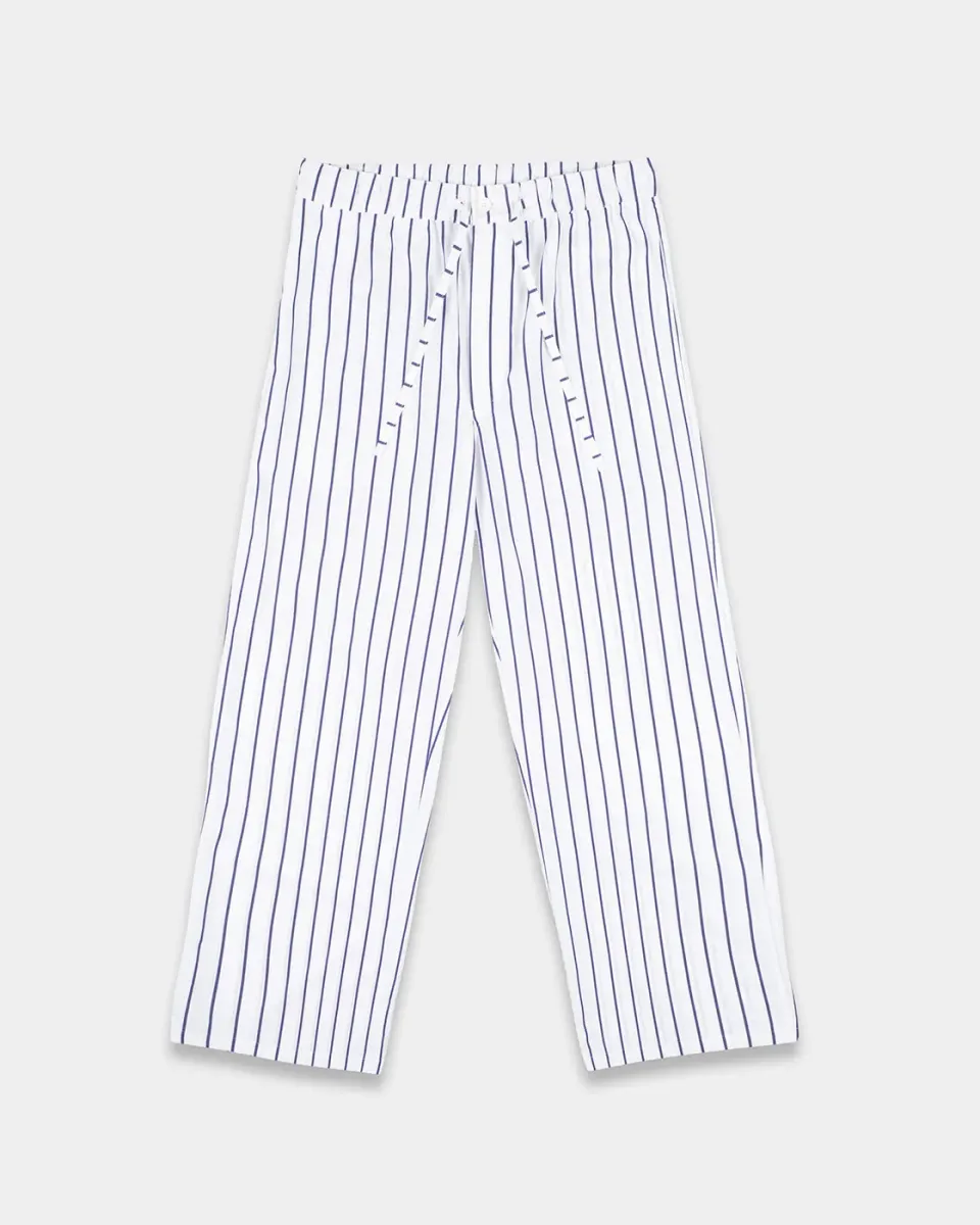 Mosso Sunwear Sun Stripes pantaloni cotone a righe blu