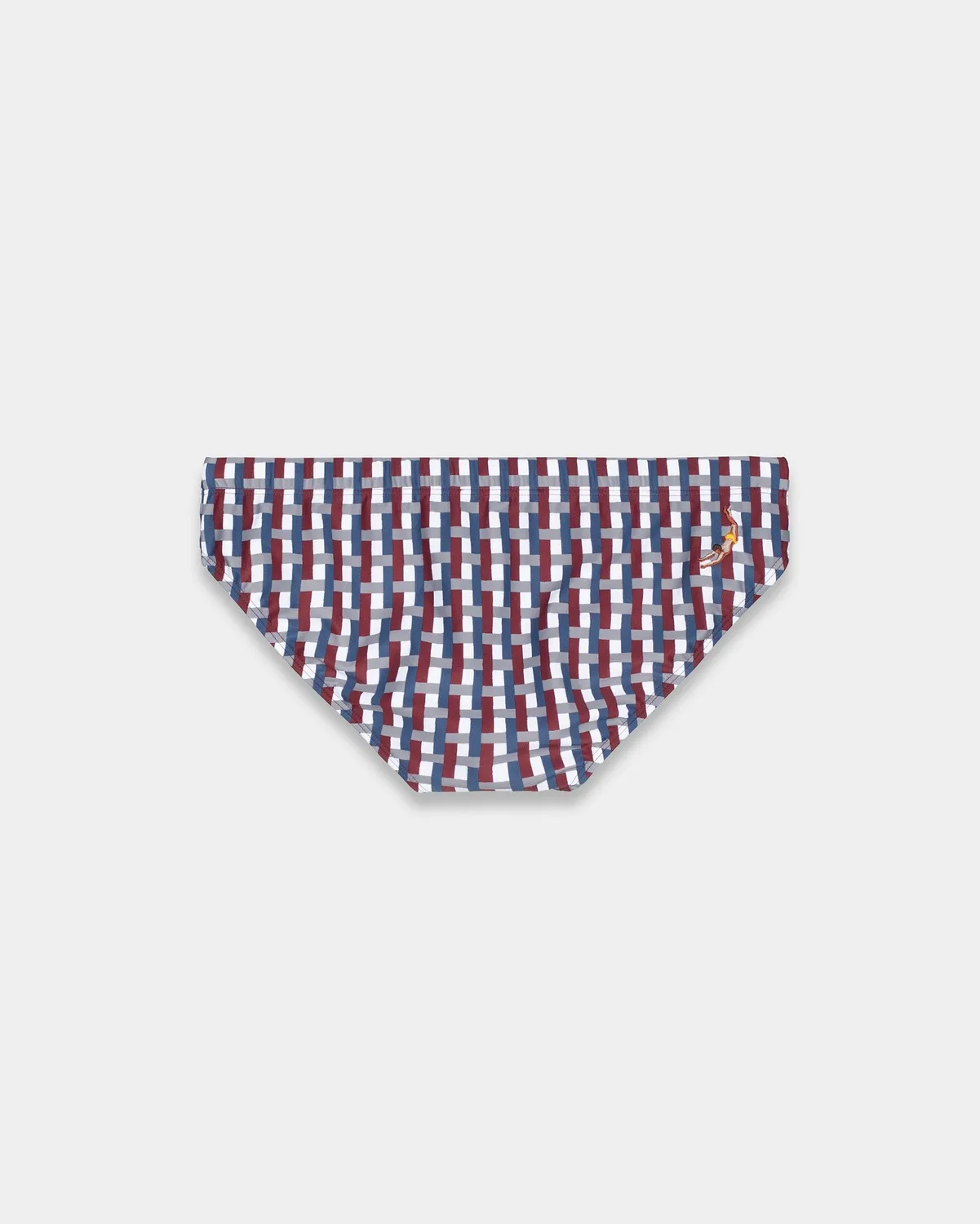 Mosso Sunwear Intreccio slip mare bordeaux resistente cloro