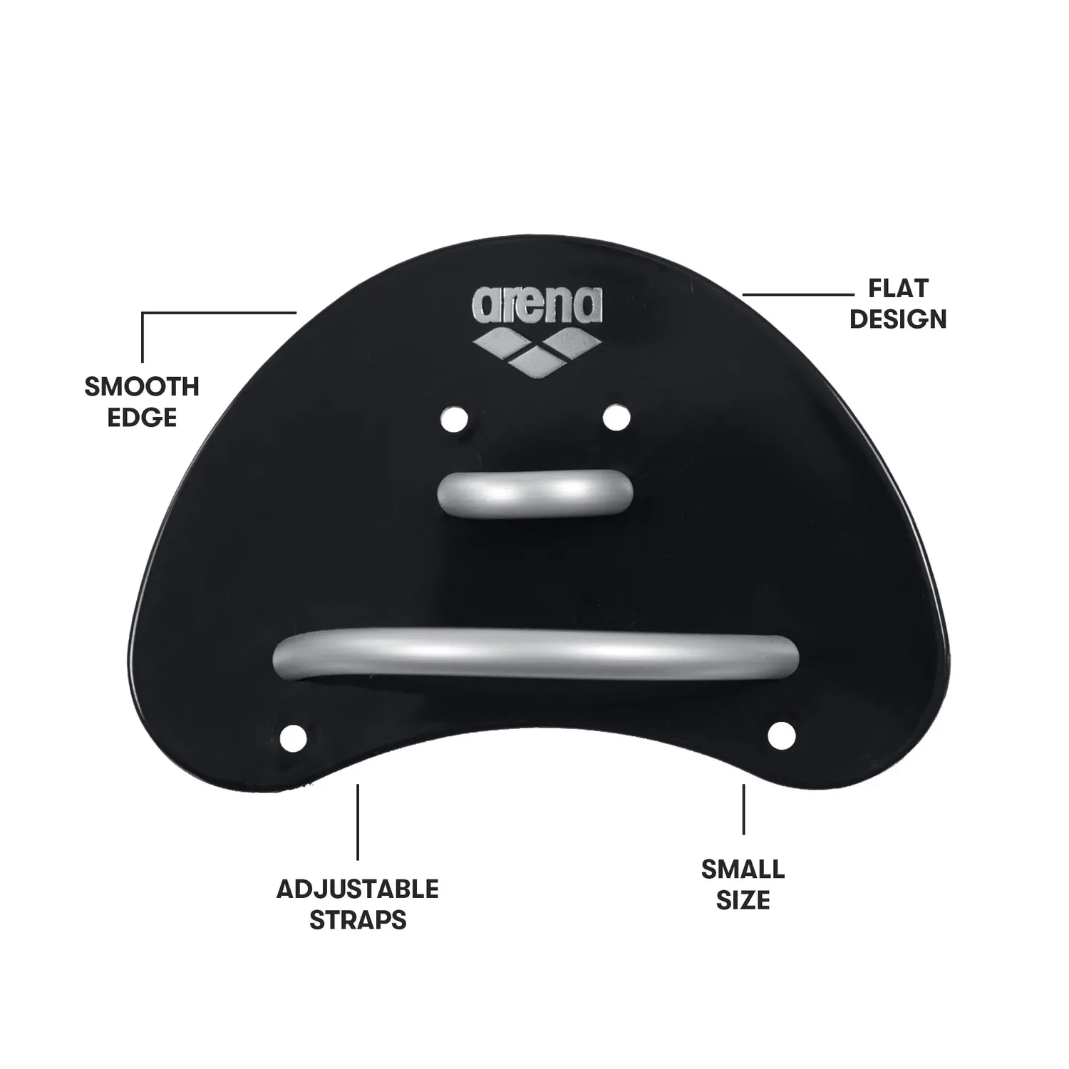 Arena Elite Finger Paddle palette dita black silver tecnica