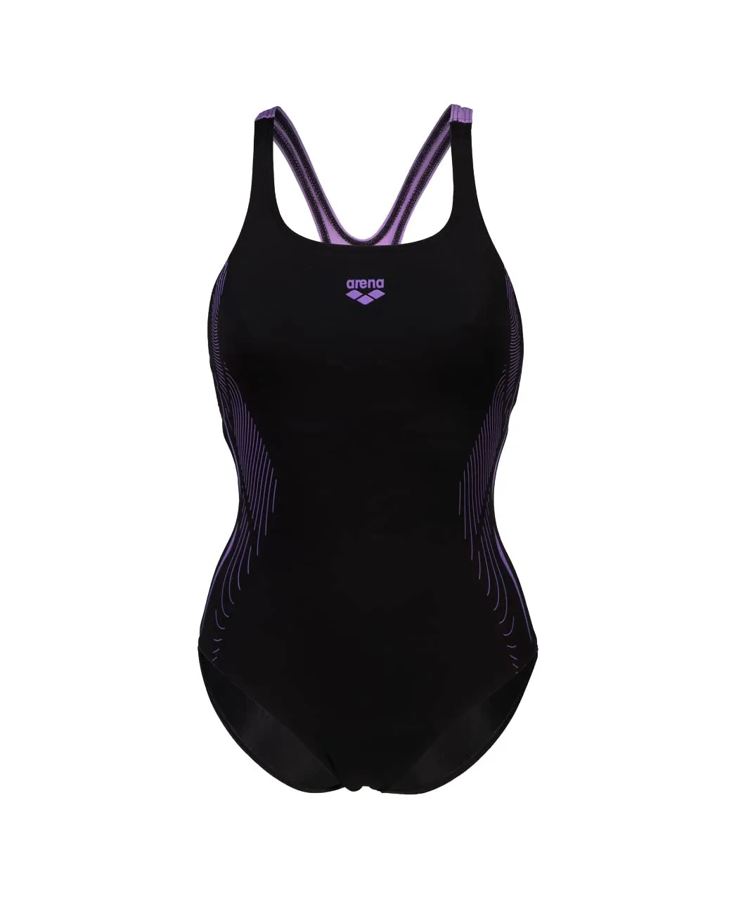 Arena Swim Pro Back Graphic LB costume intero nero-lavanda UV