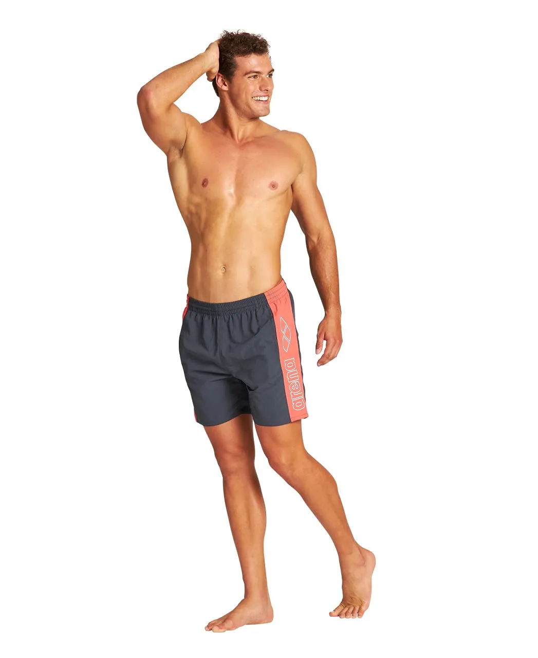 Arena Berryn costume slip uomo Asphalt-floreale S